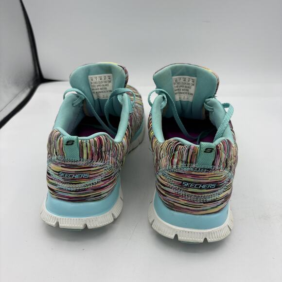 Skechers Lite Weight Shoes Womens Size 10 Multicolor Flex Sole Memory Foam Sneak - Picture 6 of 9